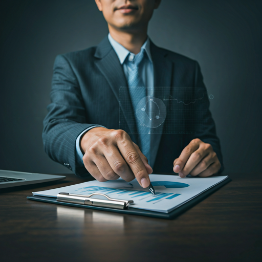 Accountant using digital tools