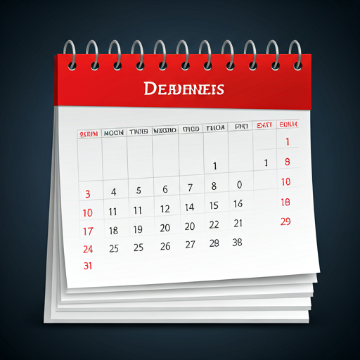 Calendar and deadlines